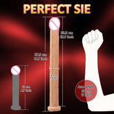 Extra-long silicone Dildos with anal plug